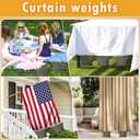 10 Set Outdoor Curtain Weights Upgraded 30 oz High Weighted Sand Bags with 30 Metal Clips for Gazebo Patio Tent Tablecloth 7.5"*8.7" Green