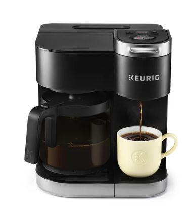 K-Duo Single Serve K-Cup Pod & Carafe Coffee Maker, with Multiple Brew Sizes, 60oz Removable Reservoir, Programmable Auto Brew Carafe, (Gen 1), Black