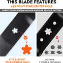 ILONPA 532187256 54" Mulching Blades for Z254F Z254 Hus qvarna MZ48 MZ54 RZ5424 RZ5426 YTH2454 YTH24V54 YTH26V54 LGT2554 LGT2654 187256 187254 532187254 54inch Deck Zero Turn Lawn Mower(5-Star), Black
