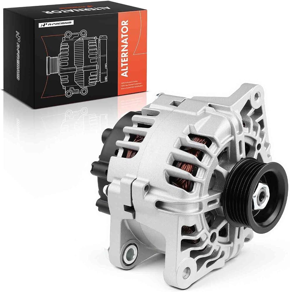 A-Premium Alternator Compatible with Kia Rio 2012-2017 L4 1.6L, 110A 12V 6-Groove Pulley Clockwise, Replace# 37300-2B600, 37300-2B610 | for Rio 2012 2013 2014 2015 2016 2017, L4 1.6L, Replace# 37300-2B600, 37300-2B610