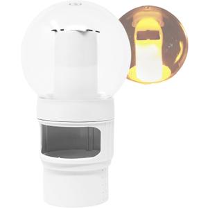 SWIMLINE HYDROTOOLS Chlorine Floater Dispenser For Above Ground & Inground Pools Spas | Solar Powered LED Light-Up Torch Flame Pool Decoration |Large Capacity Floating 3-Inch Chlorine Bromine Tabs