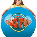Duncan 3673XW Mega Bounce [Blue/Red] - XL, 100 in. Circumference, Inflatable Rubber Ball with Foot Pump, Outdoor Toys and Games