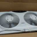 Bionaire Window Fan with Reversible Airflow Blades 3-Speed Settings, Programmable Thermostat, LED Display, Remote Control, Fits 2436" Windows, No Assembly Required