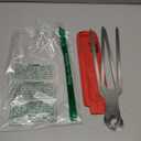 HERUKI Double Skewers 14.4" Stainless Steel Heavy Duty Double Prong Valentine’s Day Gift for Him Skewers for BBQ Kabob Shawarma Meat Fish Chicken Accessories for Grill Master Arsenal - 2 Units