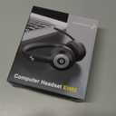 JIAMQISHI Wireless Headset with Mic for Work, Bluetooth V5.2 Headphones with AI Noise Cancelling Microphone, USB Dongle, Clear Calls & Mic Mute, for Laptop, PC, iPhone & Android Phones (Black)