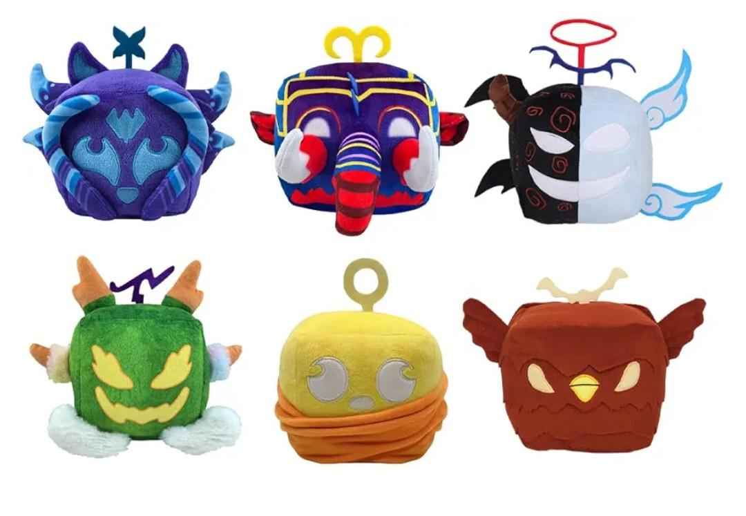 Plush Toy Fruits Plush Toy Stuffed Toys Video Game Pillow for Kids Birthday Xmas Gift (6 PCS)