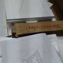 Storage Cabinet, Coffee Bar Cabinet with 2 Adjustable Shelves, 3 Drawers, and 2 Doors, for Bathroom, Kitchen, Living Room (White)