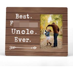 FONDCANYON Uncle Gifts: Best Ever Picture Frame, 4x6 Inch Photo, Perfect for Uncles from Nieces and Nephews