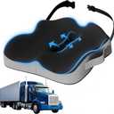Truck Seat Cushion, Extra Large Memory Foam Car Seat Cushions for Long Driving - Orthopedic Sciatica and Tailbone Pain Relief, Comfort Support for Road Trip Essentials
