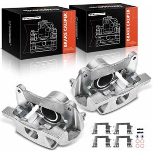 A-Premium Disc Brake Caliper Assembly with Bracket Compatible with Lexus RX330 2004-2006 RX350 2007-2009 Toyota Highlander 2006-2007 Front Left and Right Side Set of 2