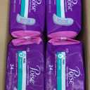 Poise Incontinence Pads & Postpartum Incontinence Pads, 3 Drop Light Absorbency, Long Length, 96 Count (4 Packs of 24), Packaging May Vary
