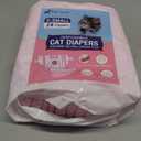 Pet Soft Disposable Cat Diapers for Female & Male Cats, Puppy Doggie Diapers for Female Dogs with Adjustable Foam Tail Hole, 24pcs XSmall