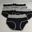 INNERSY Women's Period Underwear High Waisted Postpartum Maternity Panties 5-Pack, XXL