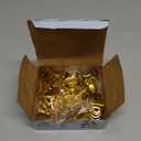 Urban Deco 16 Pieces Table Card Holder Place Card Holders 1.7 inches Gold Steel Card Holders for Photos, Food Signs, Memo Notes, Weddings, Restaurants, Birthdays. (Gold)