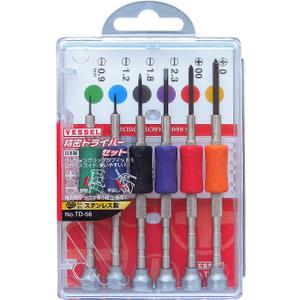 VESSEL Precision Screwdriver Set TD-56 / -0.9, -1.2, -1.8, -2.3, +00, +0