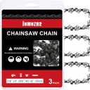 10 Inch Chainsaw Chain,3/8"LP Pitch,0.050" Gauge 40 Drive Links Fits for Remington, Worx, Craftsman and More(3chains)