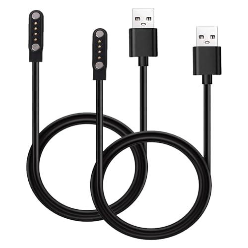 Xininyia 2-Pack 4pin Magnetic Charging Cable for Sedzofan Y16B Kids Smart Watch Charger USB Charging Cord