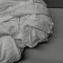 Wrap Around Dust Ruffle Bed Skirt - White - for Queen Size Beds with 15 Inch Drop - Easy Fit Elastic Strap - Adjustable Pleated Bedskirt w/Brushed Fabric - Wrinkle Free - for Women, Men, Kids & Teens