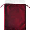 Burgundy Velvet Cremains Urn Bag for Human Ashes - For Use Inside the Urn - Size 10" X 12" (230 Cubic Inches Capacity) - Includes a Resealable PE Material Ashes Storage Bag