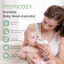 Momcozy Baby Nasal Aspirator, 3 Suction Levels Electric Nasal Aspirator for Baby, Portable Baby Nose Aspirator with Light Soothing and Music