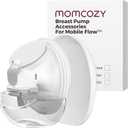 Momcozy Upgrade Original Replacement Accessories for Upgraded Mobile Flow | Upgraded M9,Original Upgraded M9 Breastfeeding Parts,Full Set Parts,1 Pack (Full Set 2.0-24mm, White)