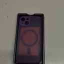 CANSHN Magnetic for iPhone 14 Case, Upgraded [Full Camera Protection] [Compatible with Magsafe] [Translucent Matte] Shockproof Protective Phone Case for iPhone 14 6.1" - Deep Purple