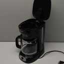 Mueller 12-Cup Drip Coffee Maker - Borosilicate Carafe, Auto-Off, Reusable Filter, Anti-Drip, Keep-Warm Function, Clear Water Level Window Coffee Machine, Kitchen Essentials & Accessories (Black)
