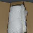 Ergonomic Memory Foam Pillow with Washable Zippered Soft Cover Contour Cervical pillows for Neck Pain and Side Sleeper Back Support Orthopedic Pillow, White (Standard - 21.5Lx14Wx(3.4"-4.2")H)