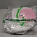 Easter Basket with Handle Easter Bucket Easter Baskets Easter Basket Bags Egg Hunt Basket Canvas Plaid Bunny Print Basket with Fluffy Tail (Pink Plaid+Green Plaid)