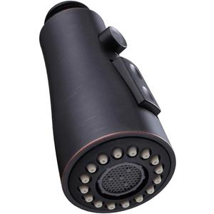 Angle Simple Faucet Head Replacement Thread Type G 1/2 or 13/16 Inch Male, Tested to NSF/ANSI/CAN 61 & 372 Kitchen Sink Sprayer, Stream Spray and Pause Mode, Oil Rubbed Bronze