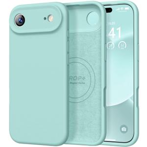 Vooii Magnetic for iPhone Air Case, Compatible with Magsafe (Premium Liquid Silicone) (Integrated Camera Control Button) Anti-Scratch Microfiber Lining for iPhone 17 Air 6.5 inch, Mint