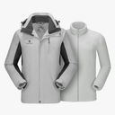 CAMEL CROWN Men's Ski Jacket 3 in 1 Waterproof Winter Jacket Snow Jacket Windproof Hooded with Inner Warm Fleece Coat , Size S