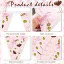 Tegeme 5 Pcs 49 ft Espresso Martini Party Triangular Banner Decorations Pink Bow Cocktail Martini Pennant Garland Party Decor for Bachelorette, Birthday, Bridal Shower, Bar, Casino, Backdrop