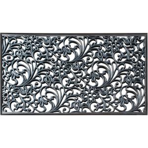 A1 Home Collections 20-LB Heavy Duty Rubber Doormat 30"×48" - Won't Blow Away | Outside Front Door Mat, Mud Dirt Scraper, Non-Slip Drainage Mat for Entryway Patio Garage, All-Weather, 100% Rubber Mats