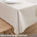 TruDelve Heavy Duty Vinyl Table Cloth Plastic Table Cloth for Kitchen Dining Table Wipeable PVC Waterproof Tablecloth for Rectangle Table(54"x72",Geometry)