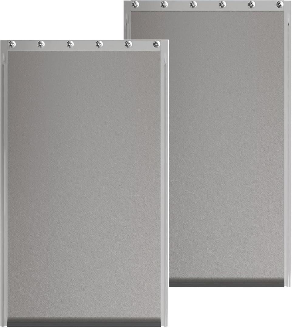2PACK Extra Large Dog Door Replacement Flaps with Screws - Pet Door Replacement Flap Compatible with Petsafe Freedom Doggie Doors Replacement Flaps PAC11-11040 13 1/8" X 24 7/8", Flexible, No Warped