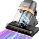 Mattress Vacuum Cleaner, Bed Vacuum Cleaner with UV & Ultrasonic, 16Kpa Suction Handheld Bed Vacuums with High Heating Tech, Effectively Clean Up Bed, Pillows, Sofas, Carpets, 550W (Metallic Gray)