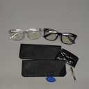 livho High Tech Blue Light Glasses - Advanced Blue Light Blocking Computer Glasses - Screen Fatigue & UV Protection (*B1 Light Black+clear)