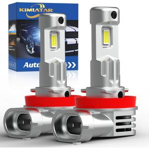 Latest H11 Light Bulbs,Upgraded 900% Super Bright with Fan Cooling,60000LM Brightness, Real 1:1 Halogen Size,Plug and Play 10-Year Lifespan, H8/H9/H16/ Fog Light Bulbs, Pack of 2