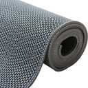 tonchean Non-Slip Drainage Floor Mat 3x10Ft Commercial PVC Mesh Hollow Mats Pool Bath Shower Wet Area Floor Mat 0.22'' Thick Versatile Heavy Duty Rugs for Kitchen Washroom Restaurant Bars Garage-Grey