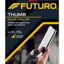 FUTURO Deluxe Thumb Stabilizer, Improves Stability, Moderate Stabilizing Support, Large/X-Large (Black, XL)