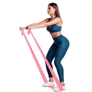 RENRANRING Workout Resistance Band for Yoga and Dance Elastic Exercise Bands for Flexibility and Strength Durable TPE Material for Daily Training and Physical Therapy. Size 5.9 Ft (medium). 1 Pink.