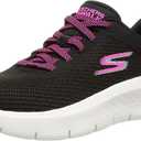 Skechers Go-Walk Flex Women's Walking/Running Shoes Black/Hot Pink Size 11