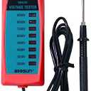 ALLOSUN GK503C NEON Fence Electric Voltage Tester Max 9000V,Electric Fence Fault Finder, Red