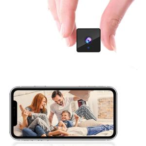 Camera Hidden Home Mini Spy WiFi Remote Monitor Security Nanny Cam with Night Vision, Motion Detection, Indoor Surveillance