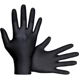 SAS Safety Raven Examination Gloves, 66518, Large, 7mil Powder-Free Disposable Nitrile Examination Gloves, 10 Boxes of 100 (1000 Gloves)