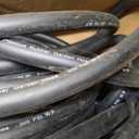 Wiseflow Garden Hose 150FT x 5/8", Heavy Duty Rubber Hose, Water Hose with Five Layered Braiding, Male Female Fittings, 1000PSI Burst, 300PSI Working for Yard, Car Wash, Pets (Black)