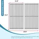 S6G550 (2-Pack) 19.2 Stainless Steel Cooking Grates for Weber Summit E-440, S-440, E-450, S-450, E-460, S-460, E-470, S-470 and Charmglow 720-0304