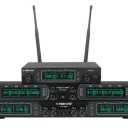PHENYX PRO® PTU-51/5000/4000 Series Fixed UHF Frequency Dusl Quad Eight Channels Wireless Microphone System 