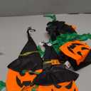 Halloween Decorations Classic Resin Pumpkin Statue Light Up Pumpkin Halloween Table Decor for Home Office Haunt House Party Decorations